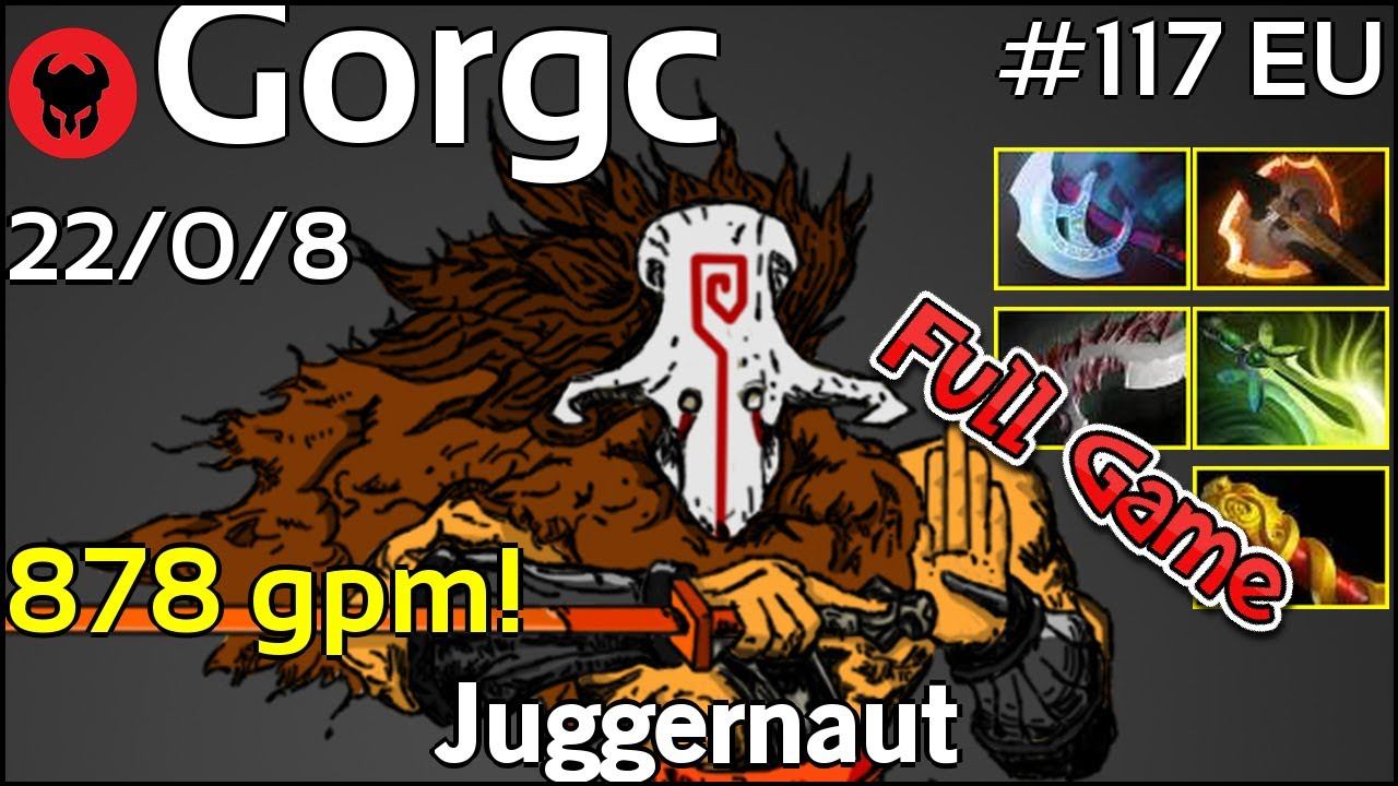 878 gpm! Gorgc plays Juggernaut!!! Dota 2 Full Game 7.20 смотреть онлайн