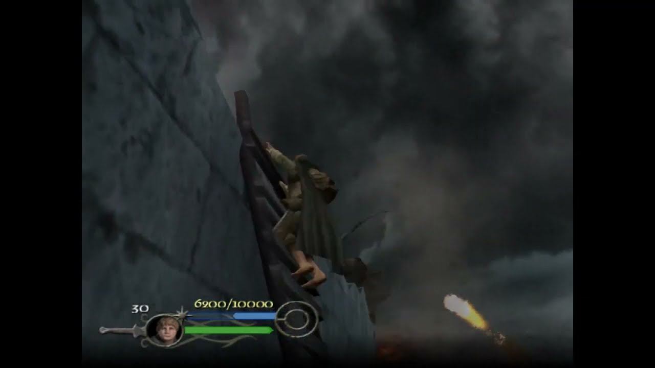Lord of the rings Return of the King PC GAME - Sam walkthrough -Escape from Osgiliath смотреть онлайн