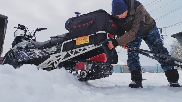 Снегоход Ирбис Irbis сф 200 суперлонг в работе по хозяйству смотреть онлайн