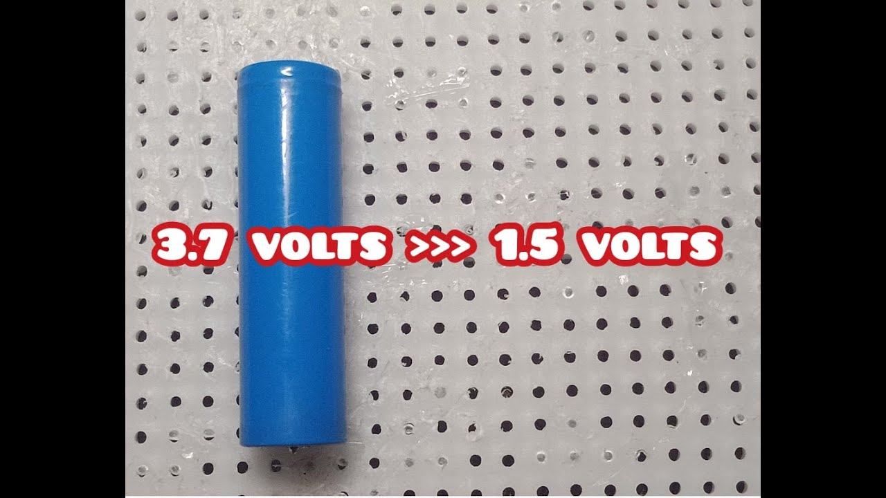 how to decrease 3.7 volts to 1.5 volts ( use for wall clock, etc. ) смотреть онлайн