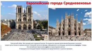 4 кл. ИЗО. 27 урок. Европейские города Средневековья: рисуем площадь средневекового города