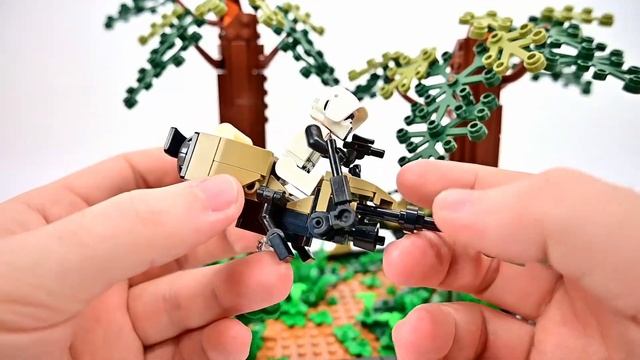 LEGO Star Wars Endor Speeder Chase Diorama (75353) Review! смотреть онлайн