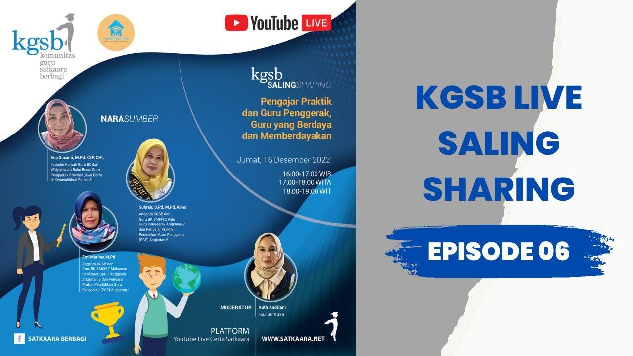 KGSB LIVE Saling Sharing EPS 06: Program Guru Penggerak, Guru Berdaya & Memberdayakan смотреть онлайн