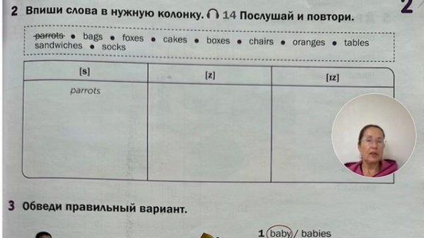 Macmillan Primary Grammar2, U2, A, Ex2,3 regular plurals