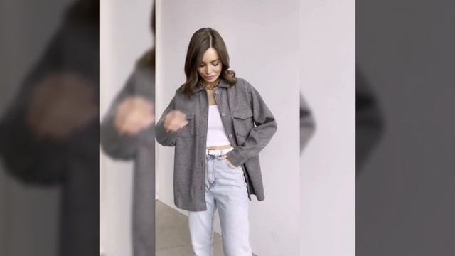 Katty Po / кашемировая / Рубашка женская оверсайз теплая длинная / Куртка рубашка / Пальто рубашка