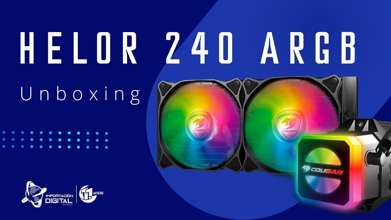 UNBOXING COUGAR Water Cooling HELOR 240 ARGB