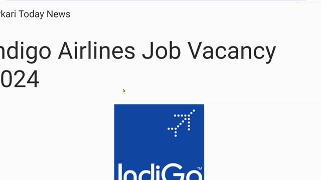 Airport Jobs For Freshers | Indigo Airlines Recruitment 2024| ✈️Airport Jobs After 10th,12th Pass