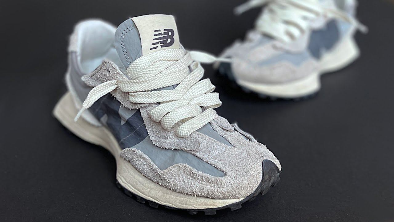 NEW BALANCE 327 LACE UP STYLE TUTORIAL смотреть онлайн