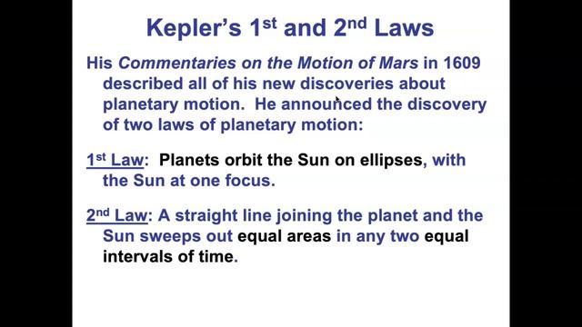 Kepler's Laws of Planetary Motion смотреть онлайн