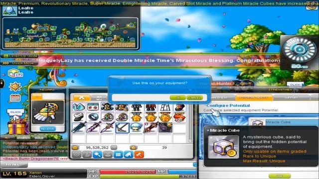 MapleStory Let's Play Xenon: RMD & 250 (Road to Max Damage) Ep 5 Cubing* смотреть онлайн