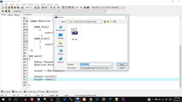 Virtual Functions & Abstract Classes in C++ | C++ Programming Tutorials смотреть онлайн