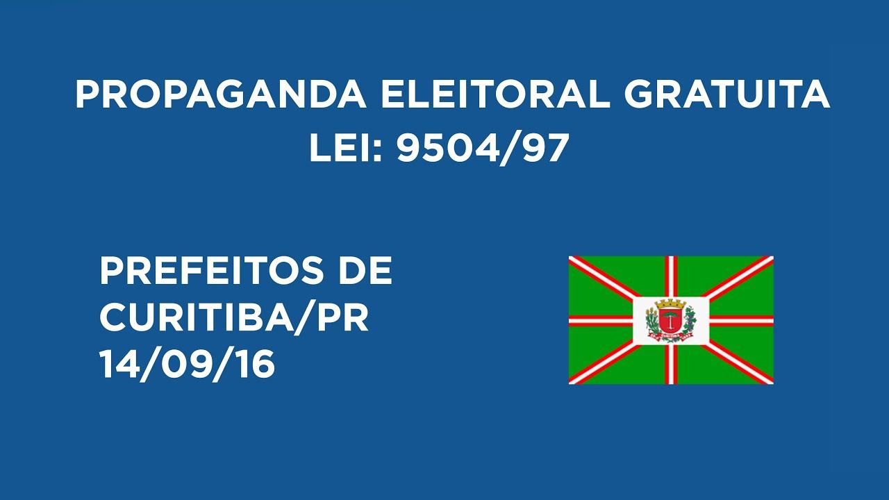 Horário Eleitoral: Prefeitos de Curitiba/PR | TV - 14/09/16 смотреть онлайн