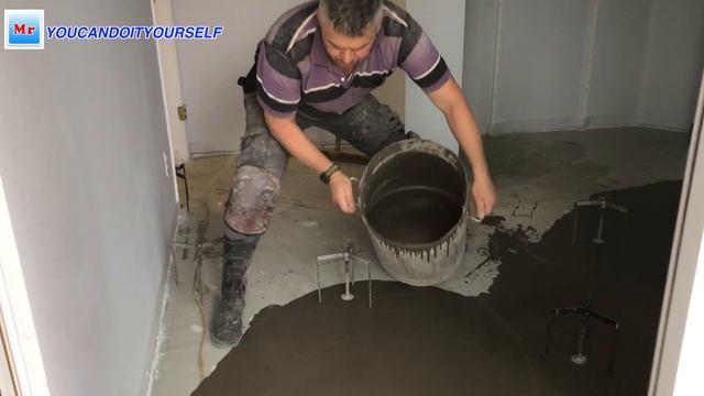 How To Make a Floor Self Leveling in The Sections MrYoucandoityourself смотреть онлайн