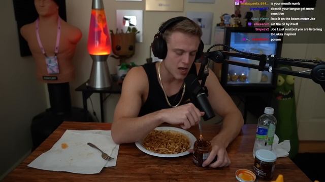Joe Bartolozzi | Spicy Ramen Noodles Mukbang (Trying Food)