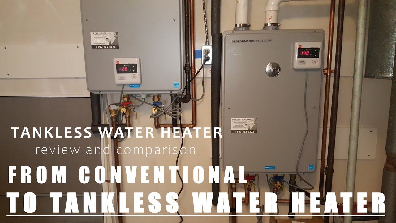 Tankless Water Heater Review - Rheem On-demand Tankless Water Heater смотреть онлайн