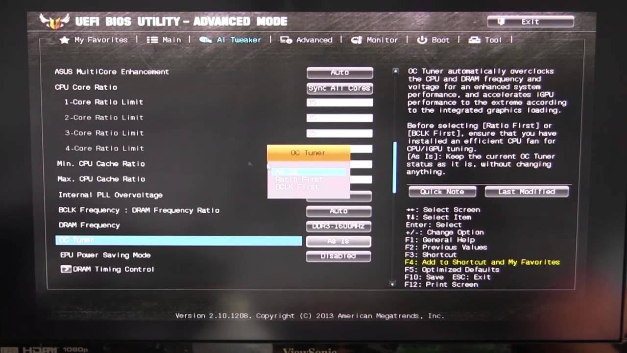 ASUS Z87 Sabertooth BIOS Overview