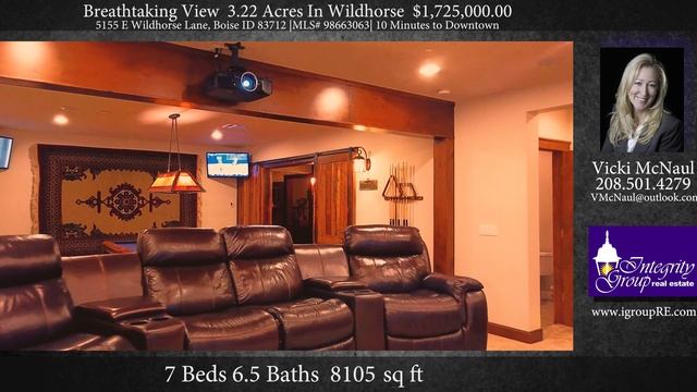 Real Estate Drone Video 1 - 5155 E Wildhorse Lane Boise, Idaho смотреть онлайн