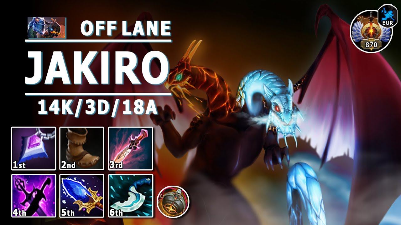 Jakiro Off Lane | 7.31b | Core Jakiro Pos 3 Play | Dota 2 Immortal Gameplay смотреть онлайн