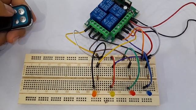 How to Use 433MHZ 12V 4 Channel RF Wireless Remote Control Switch Module, 7 mode selection смотреть онлайн