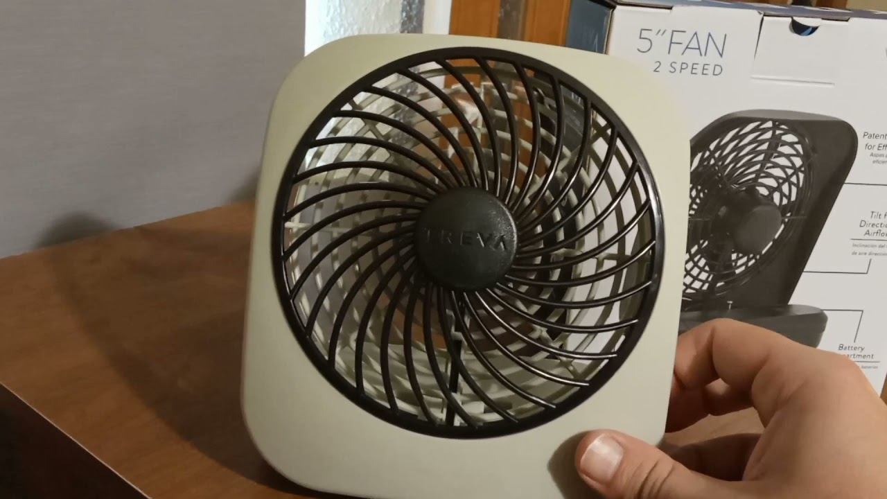 Treva 5" Battery Powered Fan смотреть онлайн