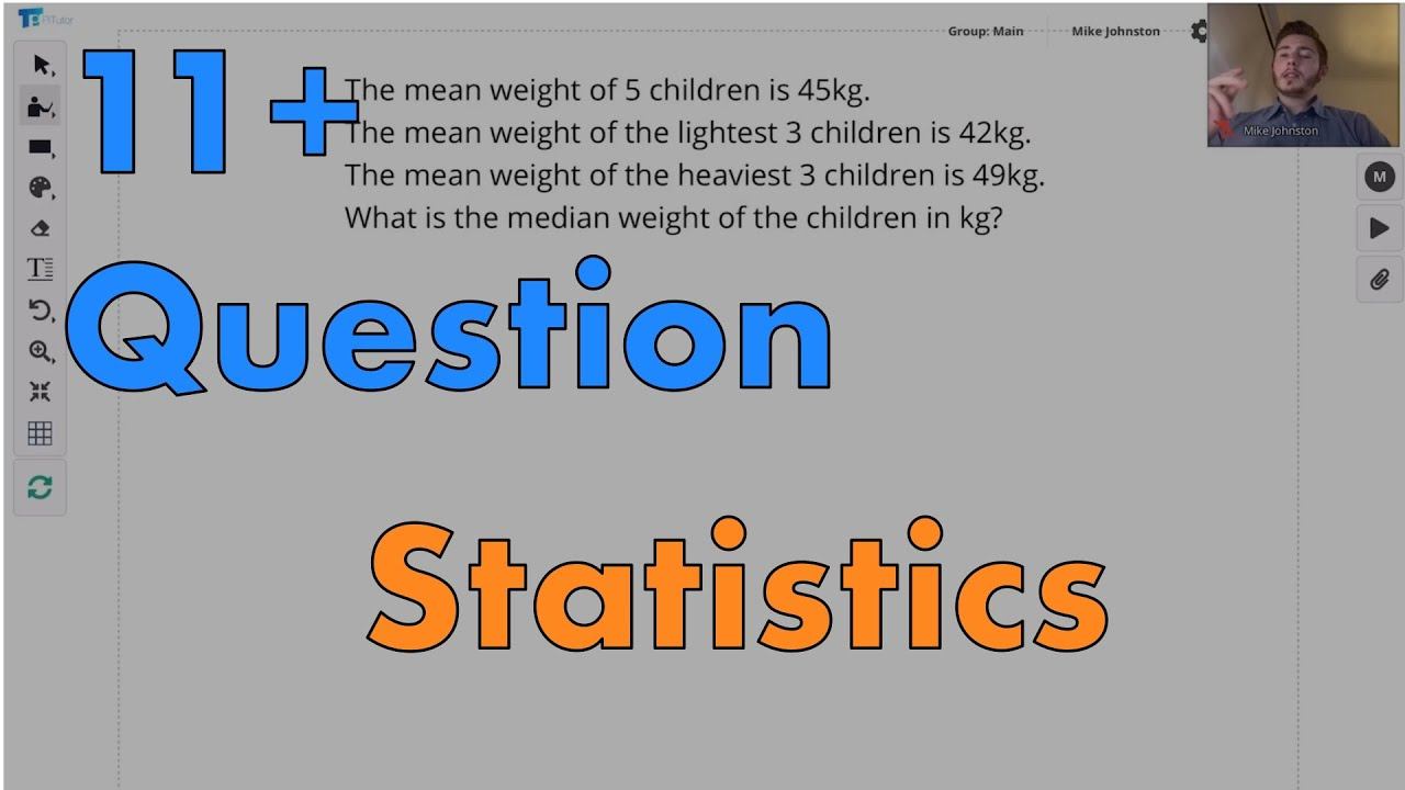 11+ Statistics - mean and median question смотреть онлайн