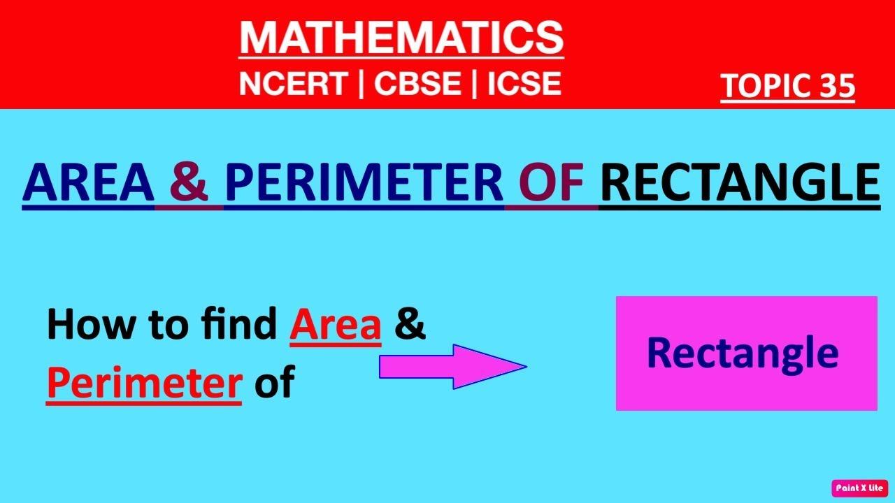 AREA & PERIMETER of RECTANGLE [Geometry](How to find Area & Perimeter of Rectangle)Grade 1-12 смотреть онлайн