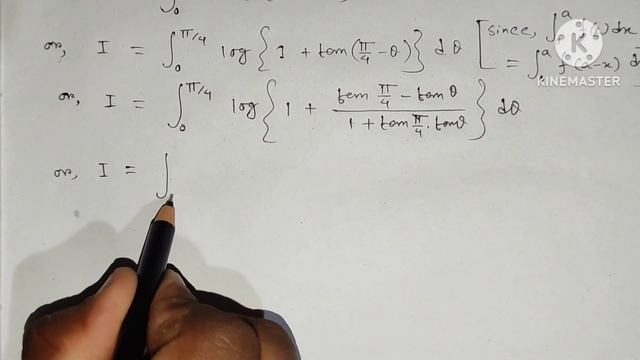 integrate log(1+x)/(1+x^2) from 0 to 1 смотреть онлайн