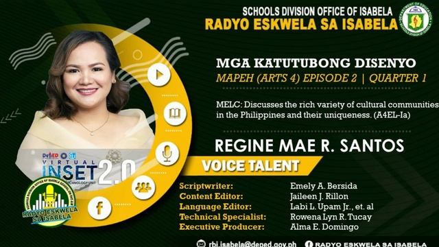 SDO ISABELA RBI MAPEH ARTS 4 QUARTER 1 EPISODE 2 смотреть онлайн