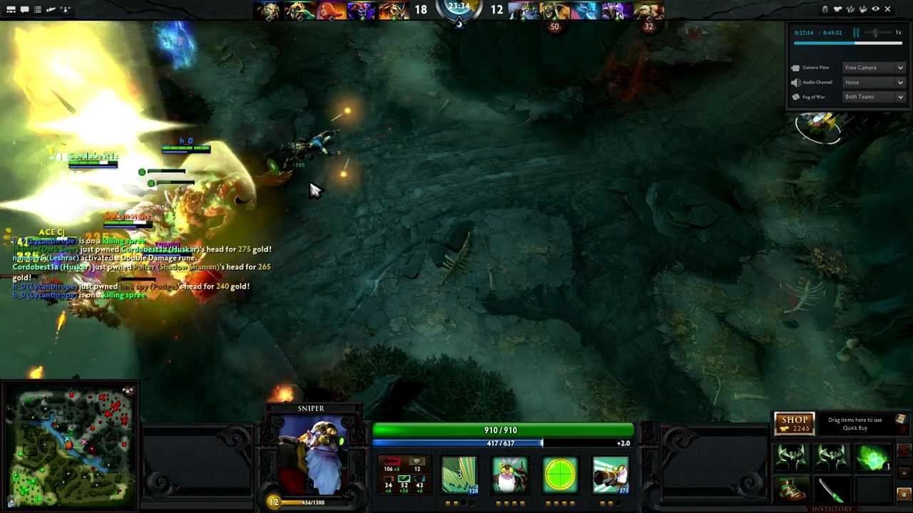 DOTA 2 Sniper Ultra kill смотреть онлайн