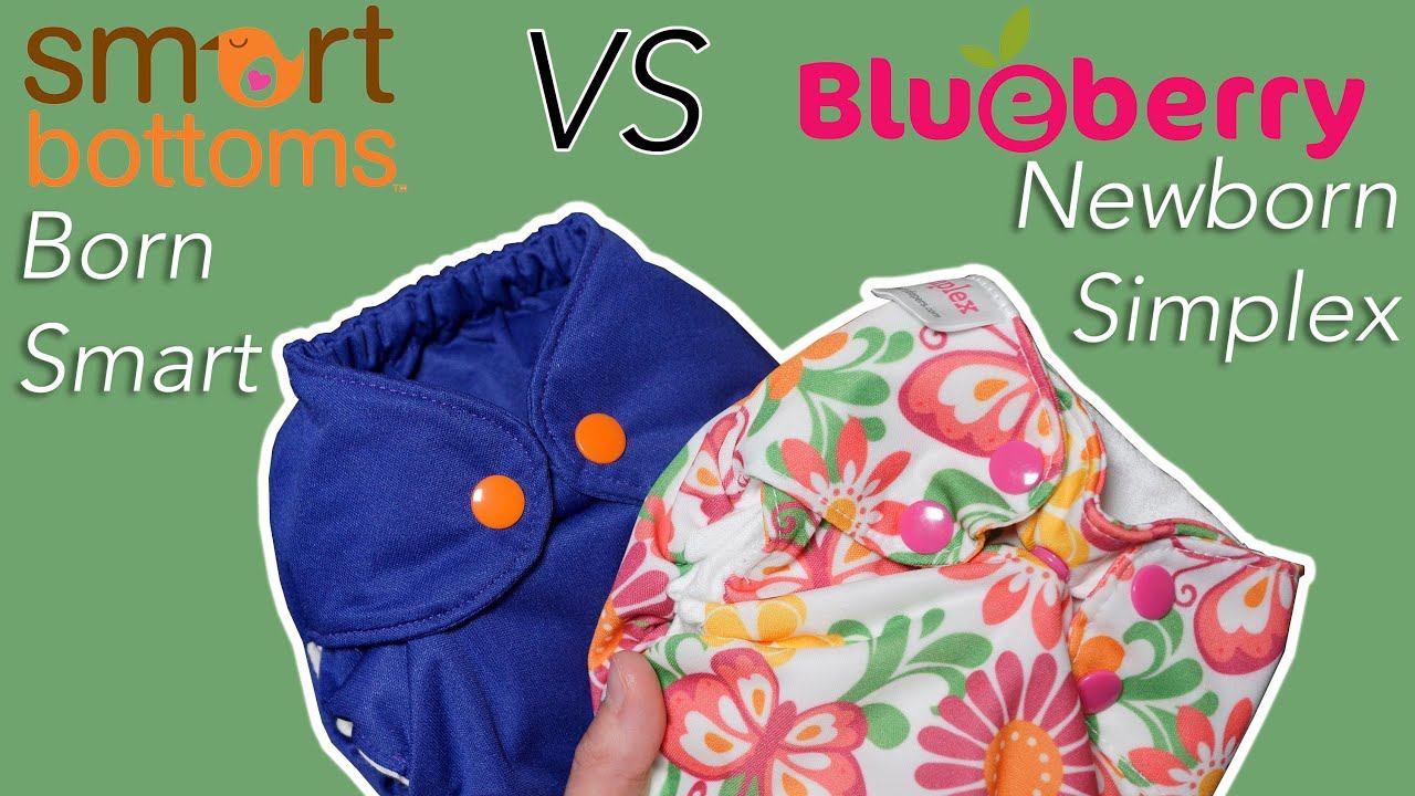 Smart Bottoms Born Smart VS Blueberry Newborn Simplex - Newborn AIO Cloth Diaper Review / Compariso смотреть онлайн
