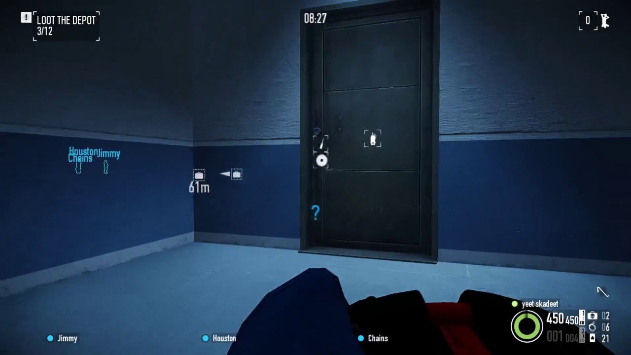Payday 2 Shadow Raid no ecm, no kills, 75 detection with minigun and RL, Death Sentance, Solo steal смотреть онлайн