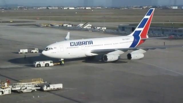 ✈ Pushback ilyushin il-96 Cubana Paris-Orly смотреть онлайн