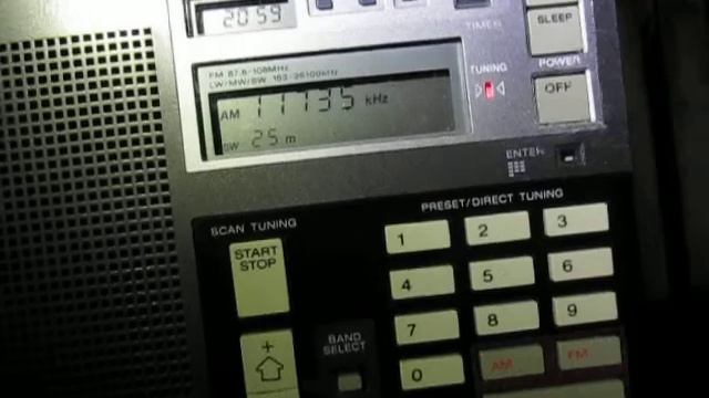 ICF-7600D receiving Zanzibar Broadcasting Corporation, 11735 Khz, Dole, Tanzania смотреть онлайн