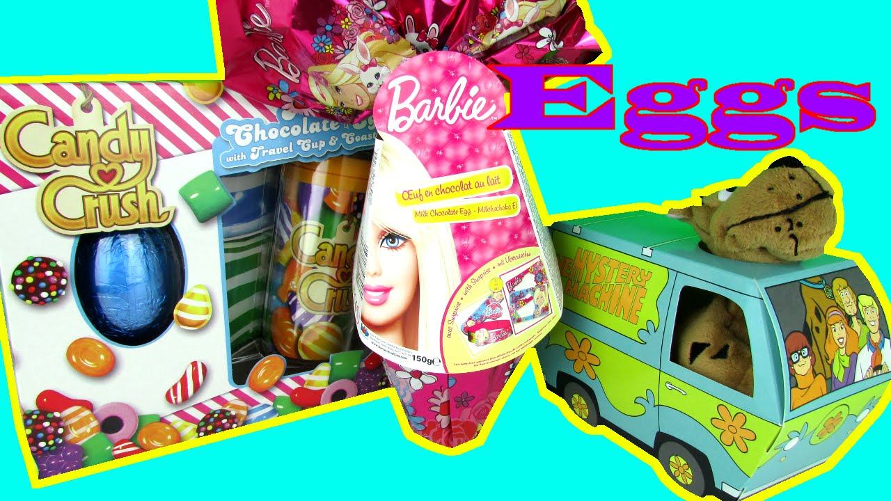 Easter Eggs Barbie Surpise, Candy Crush & Scooby Doo Toy Review Unboxing смотреть онлайн