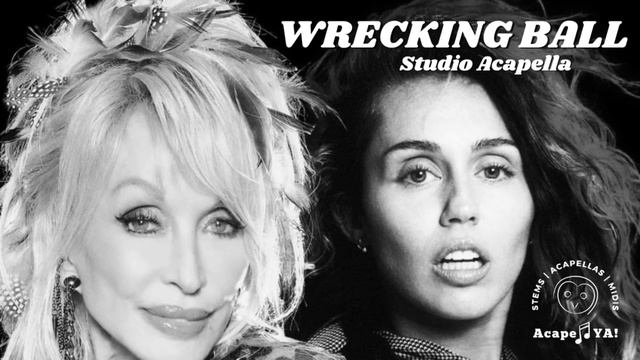 Dolly Parton ft. Miley Cyrus - Wrecking Ball (Studio Acapella) смотреть онлайн