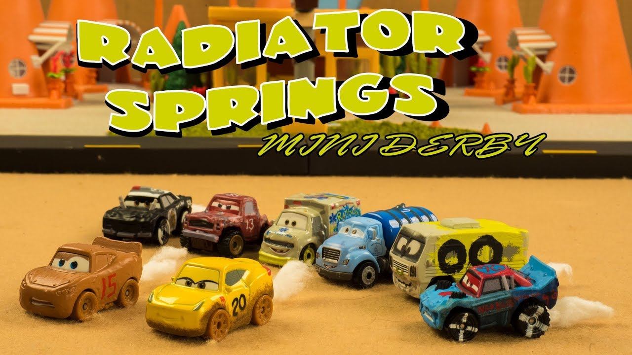 Radiator Springs Mini Derby | Lightning McQueen and Cruz Ramirez are stuck in another derby! смотреть онлайн