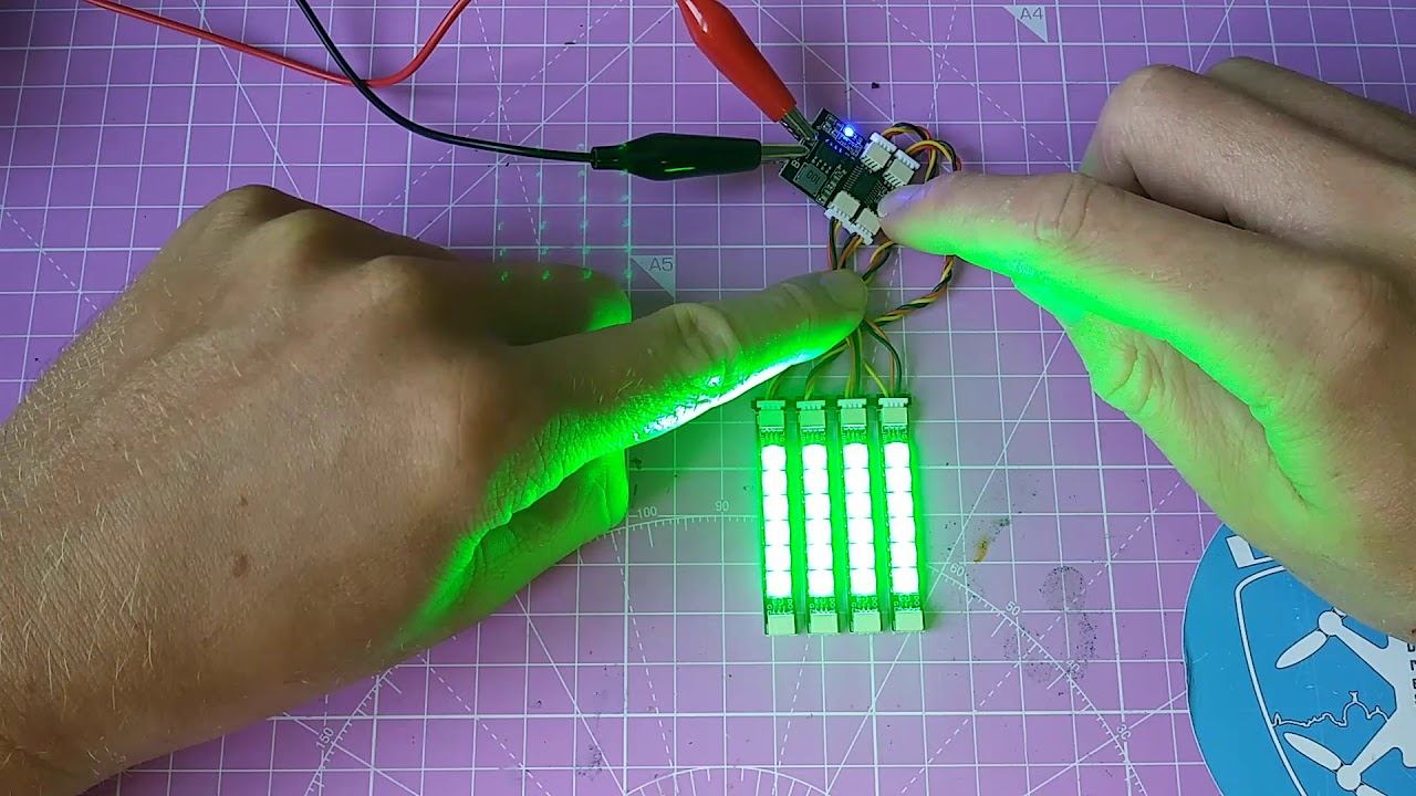 Review iFlight LED Control Board and Matek System WS2812ARM from Banggood смотреть онлайн