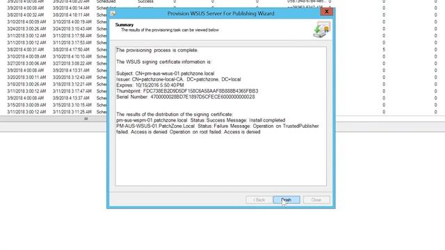 How to Generate a WSUS Self Signed Publishing Certificate in Patch Manager смотреть онлайн