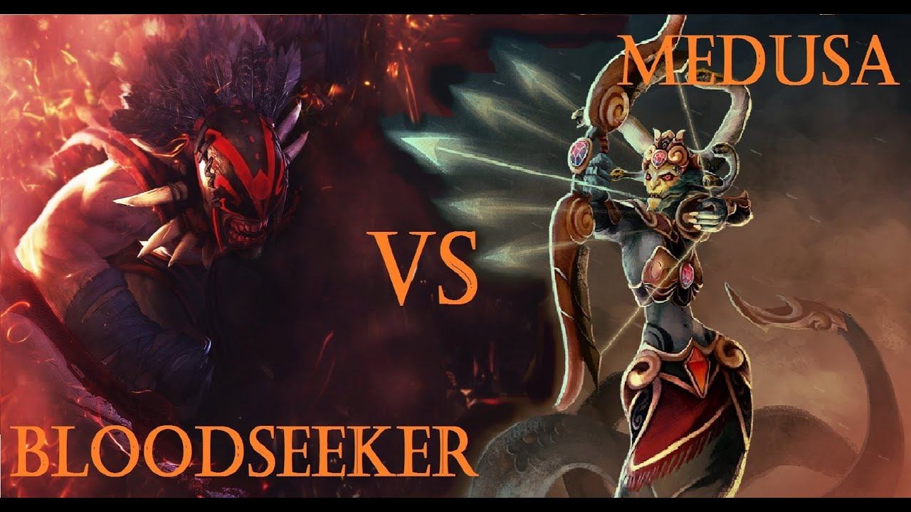 Dota 2 Medusa vs Bloodseeker смотреть онлайн