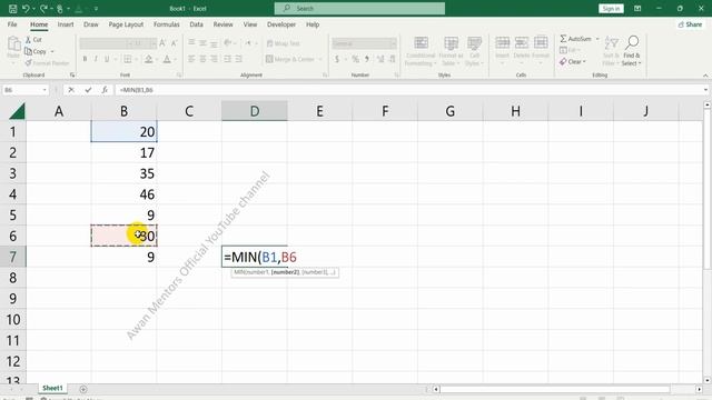 Min Function in Excel | Min formulas in Microsoft excel for beginners | MIN Formula in Excel смотреть онлайн
