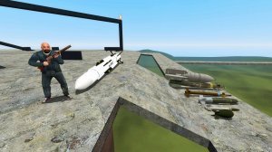 Сбрасываем ядерные бомбы с большой высоты и смотрим их взрыв в - Garry s mod