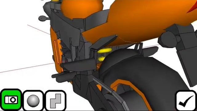 Motorcycle 3D modeling смотреть онлайн