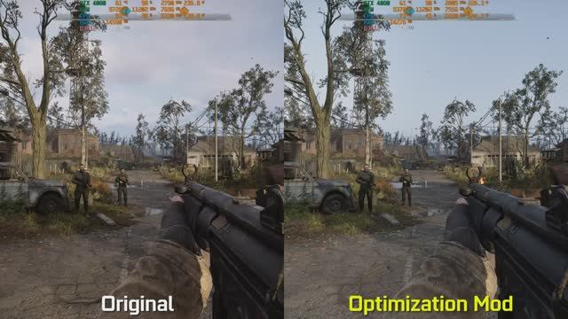 STALKER 2 мод Optimization Essentials - до 25% больше FPS | RTX 4080 4K, 1440p DLSS 3.8 FG