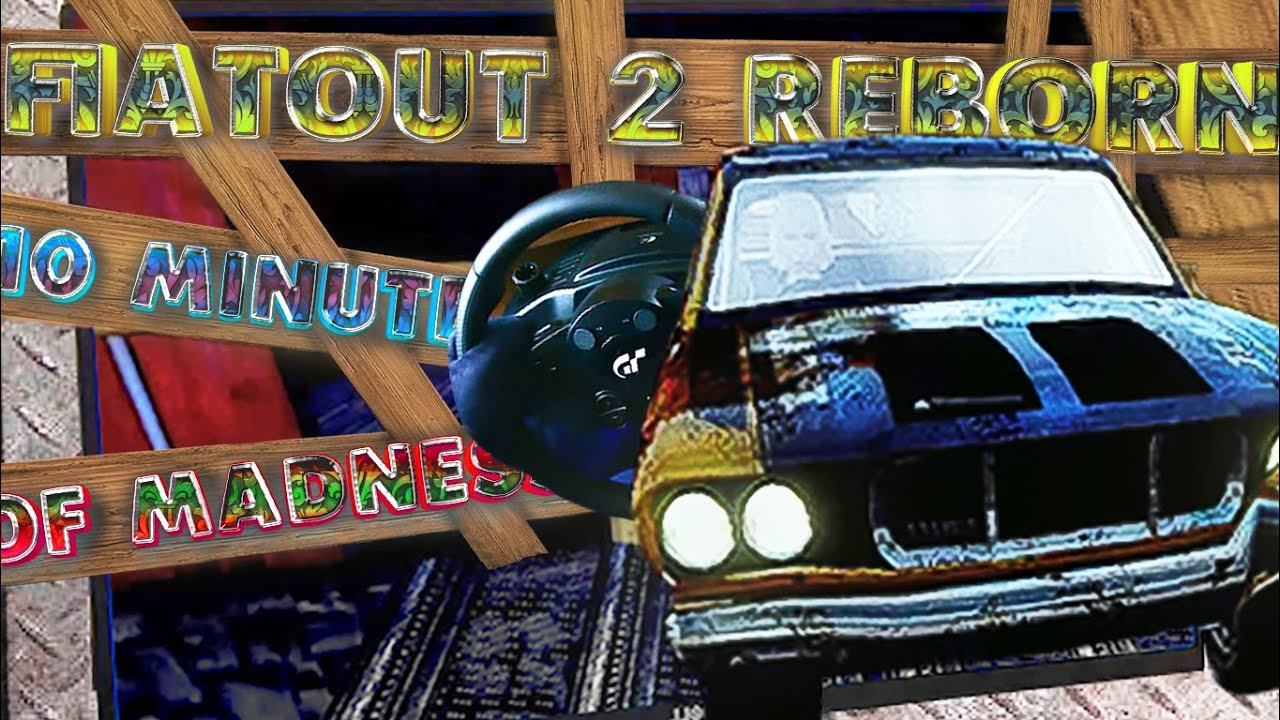 flatout 2 steering wheel - 10 minutes gameplay - logitech driving force gt. смотреть онлайн