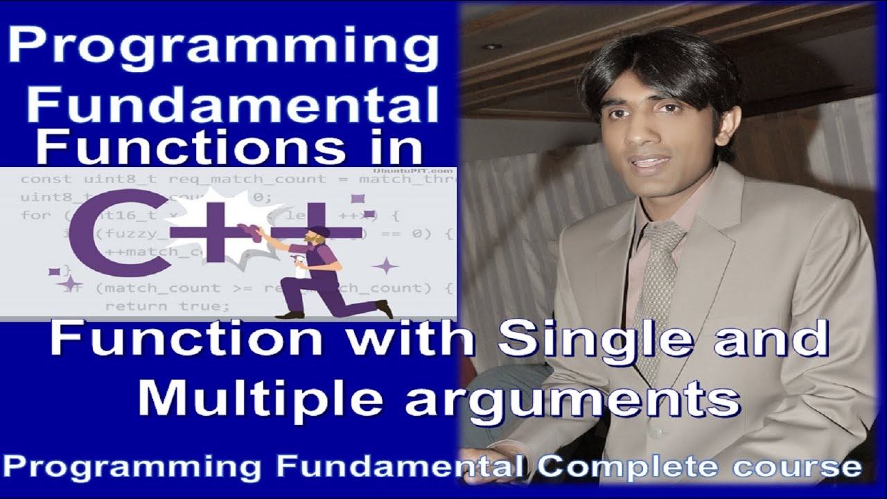 Function in C++ | Function with single argument| Parameters | Function with multiple arguments| L1 смотреть онлайн
