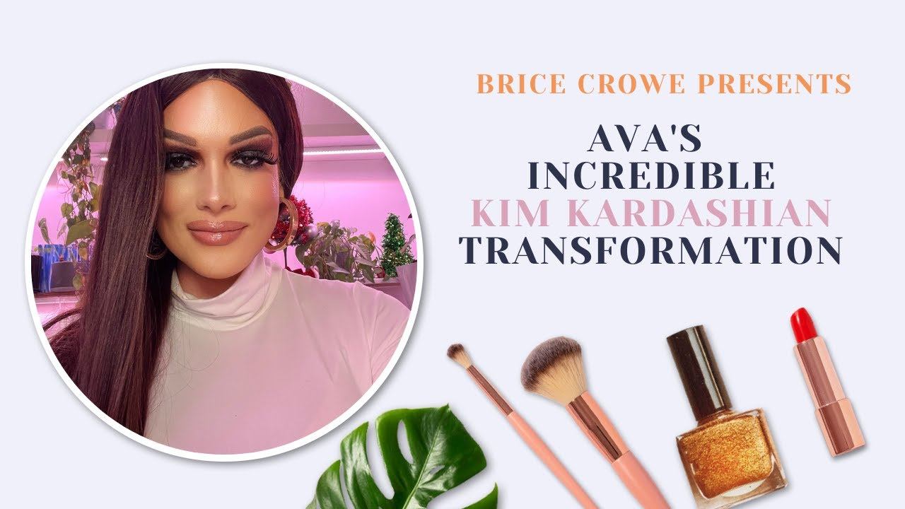 Ava's Incredible Kim Kardashian Transformation | Female Impersonation | Drag Queen | Makeup Tutoria смотреть онлайн