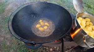 Картошка с мясом в казане