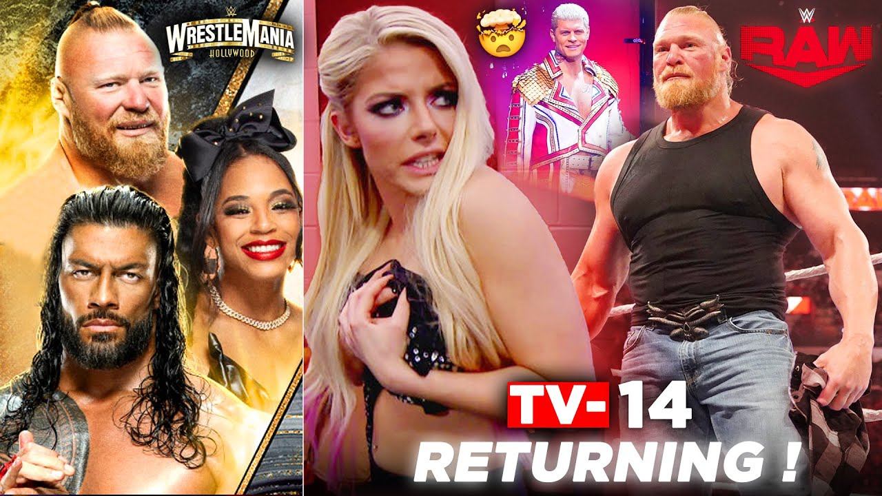 GOOD NEWS ! TV - 14 ERA RETURNING to RAW CONFIRMED... PG ERA OVER in WWE, WRESTLEMANIA 39 POSTER смотреть онлайн