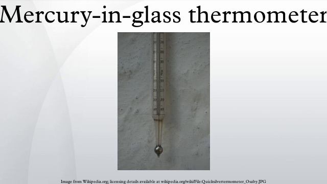 Mercury-in-glass thermometer смотреть онлайн