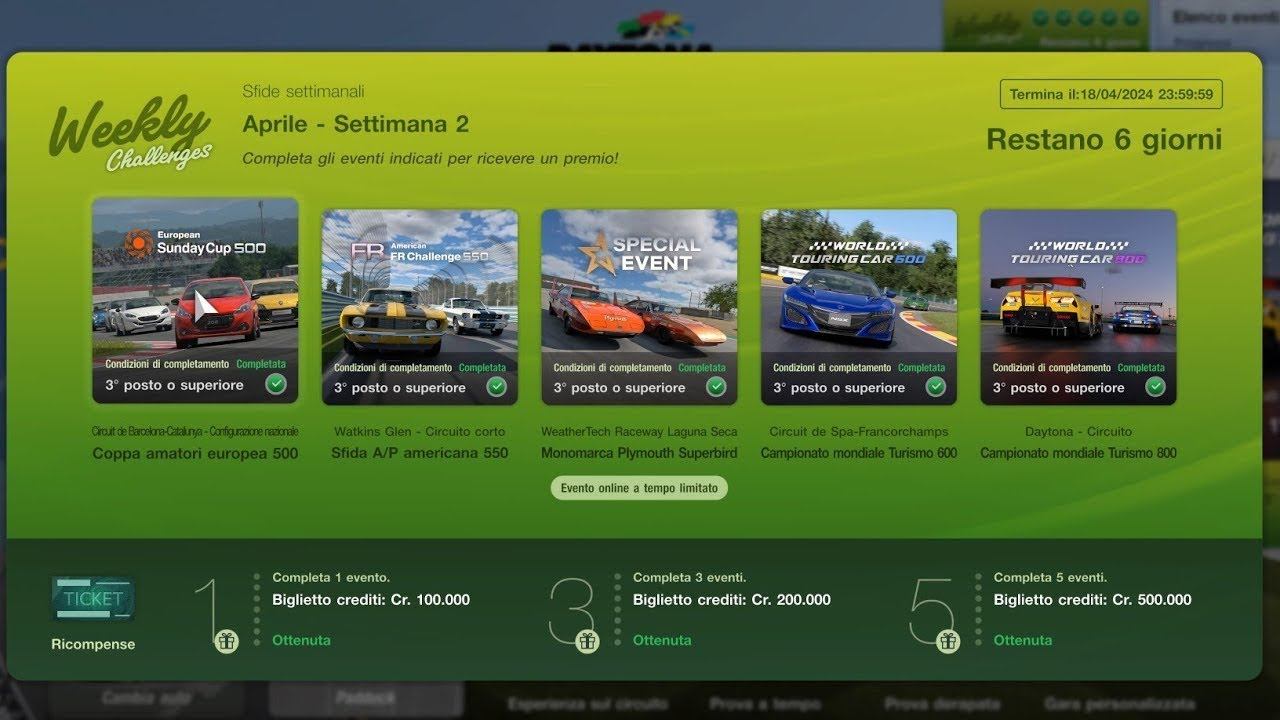 Weekly challeng * Special Event circuito di Laguna Seca monomarca Plymouth Superbird смотреть онлайн